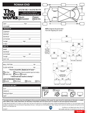 Roman End Liner Order Form